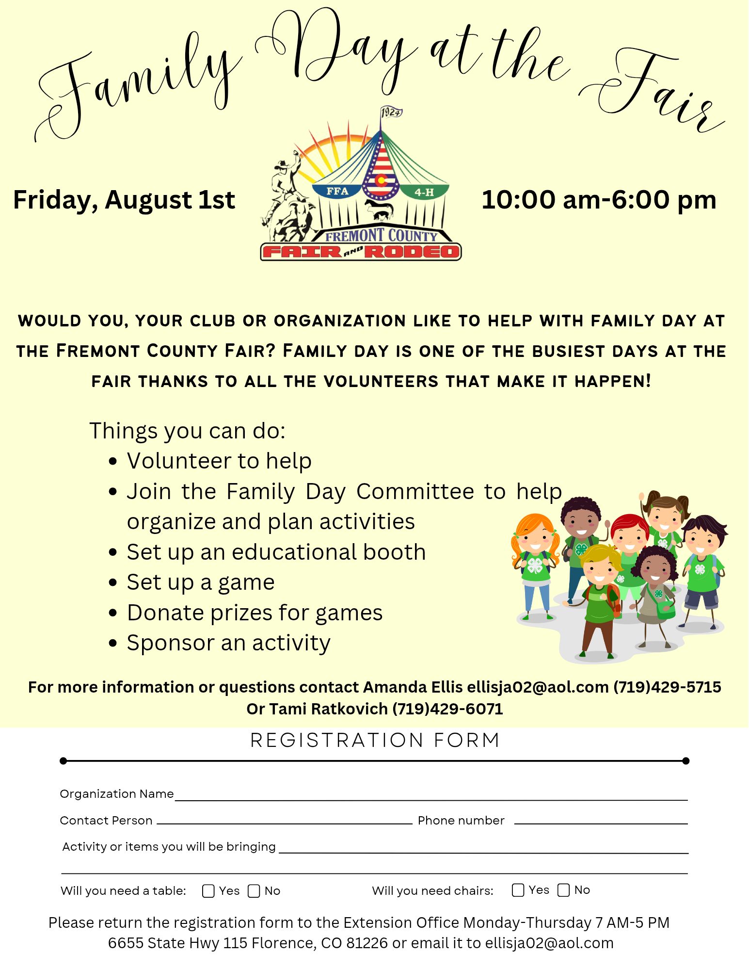 Family Day at the Fair – volunteers | Fremont360